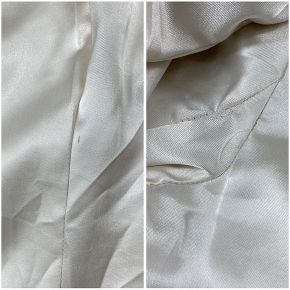 🔥Mackage Wool Cashmere Blend Cream Coat Fur Trim Luxe Winter Overcoat Size M - Picture 16 of 16